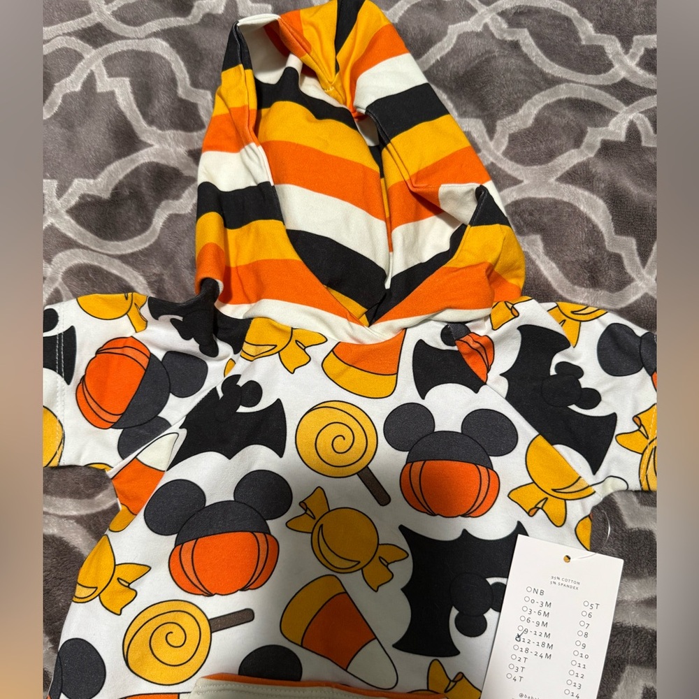 Brand new handmade long all with hood! Mickey Halloween - Picture 3 of 4